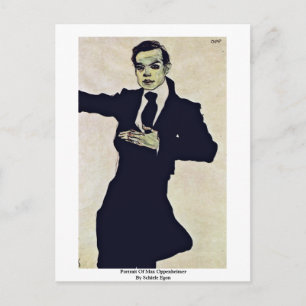 Portrait von Max Oppenheimer von Schiele Egon Postkarte