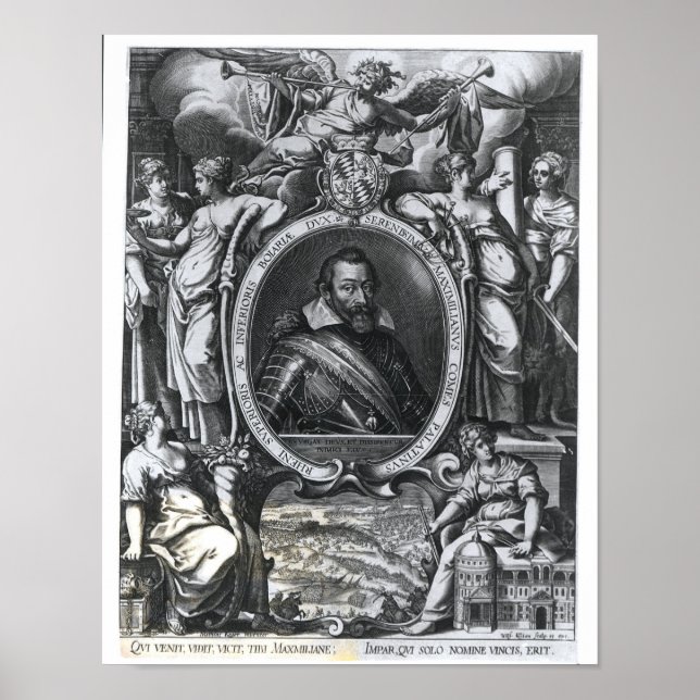 Portrait von Maximilian I. von Bayern Poster (Vorne)