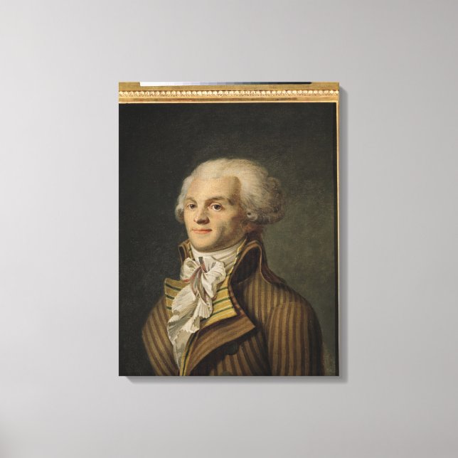 Portrait von Maximilien de Robespierre Leinwanddruck (Vorderseite)