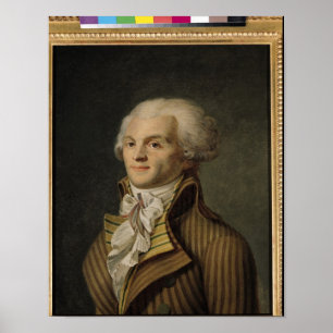 Portrait von Maximilien de Robespierre Poster