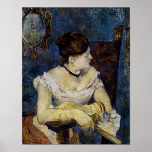 Portrait von Mette Gauguin, der Ehefrau des Künst Poster