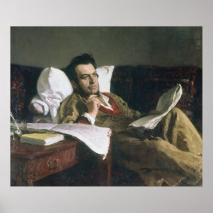 Portrait von Michail Glinka Poster