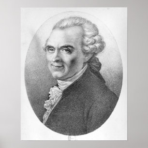 Portrait von Michel-Jean Sedaine Poster