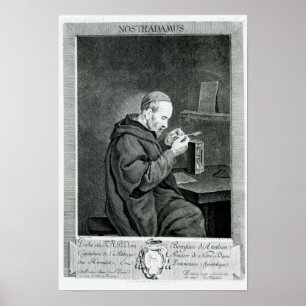 Portrait von Michel Nostradamus Poster