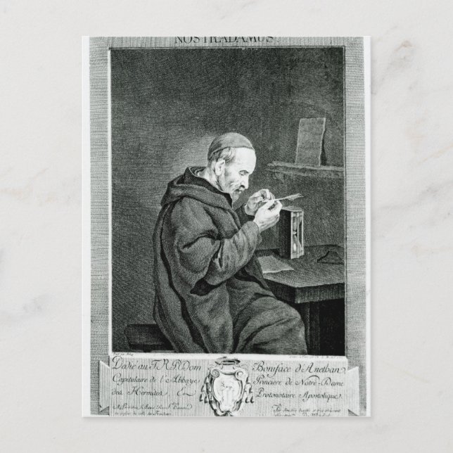Portrait von Michel Nostradamus Postkarte (Vorderseite)