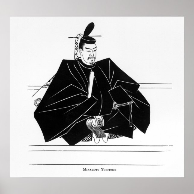 Portrait von Minamoto Yoritomo Poster (Vorne)