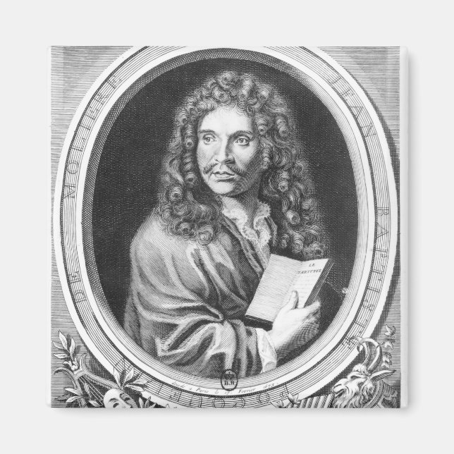 Portrait von Moliere Magnet (Vorne)