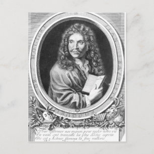 Portrait von Moliere Postkarte