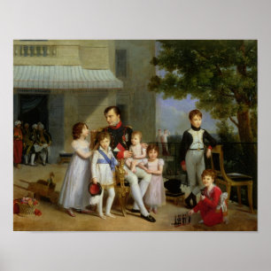 Portrait von Napoleon Bonaparte mit seinen Nephews Poster