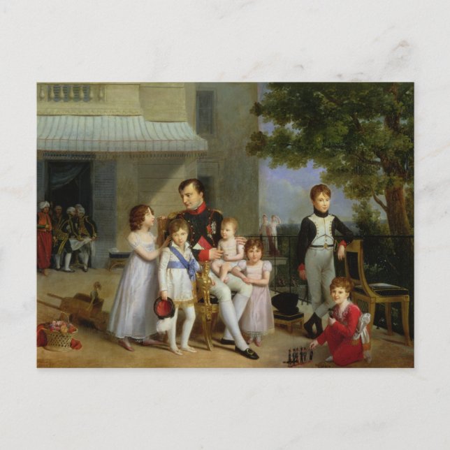Portrait von Napoleon Bonaparte mit seinen Nephews Postkarte (Vorderseite)