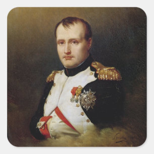Portrait von Napoleon I 1812 Quadratischer Aufkleber