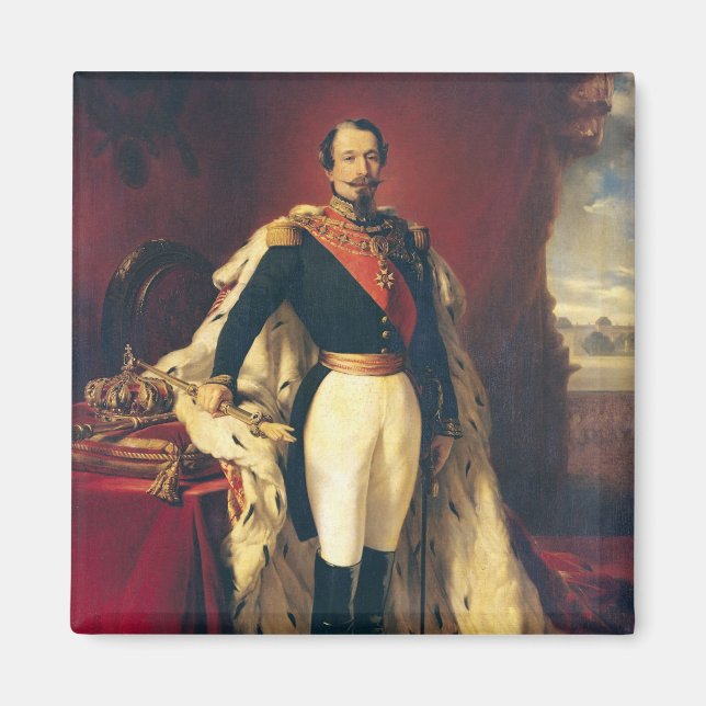 Portrait von Napoleon III Kaiser von Frankreich Magnet (Vorne)