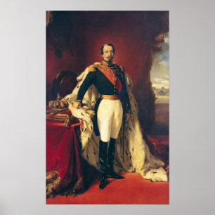 Portrait von Napoleon III Kaiser von Frankreich Poster