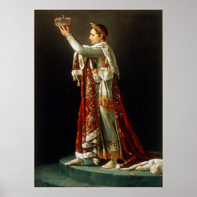 Portrait von Napoleon von David Poster (Vorne)