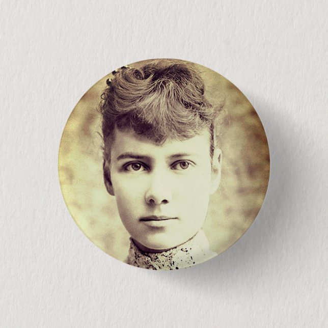 Portrait von Nellie Bly Button (Vorderseite)