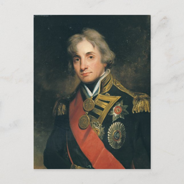 Portrait von Nelson Postkarte (Vorderseite)