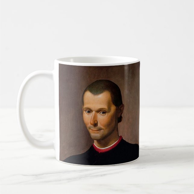 Portrait von Niccolò Machiavelli Kaffeetasse (Links)