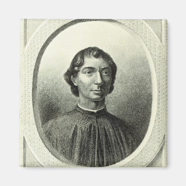 Portrait von Niccolo Machiavelli Magnet (Vorne)