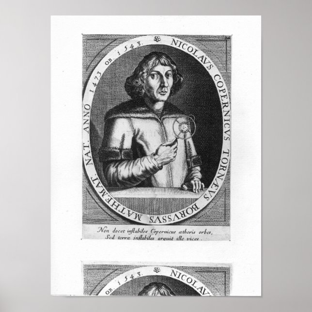 Portrait von Nicolas Copernicus Poster (Vorne)