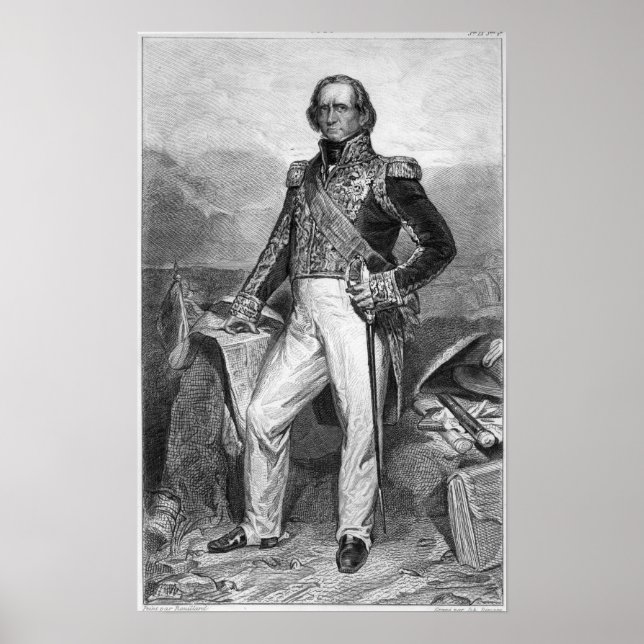Portrait von Nicolas Jean-de-Dieu Poster (Vorne)