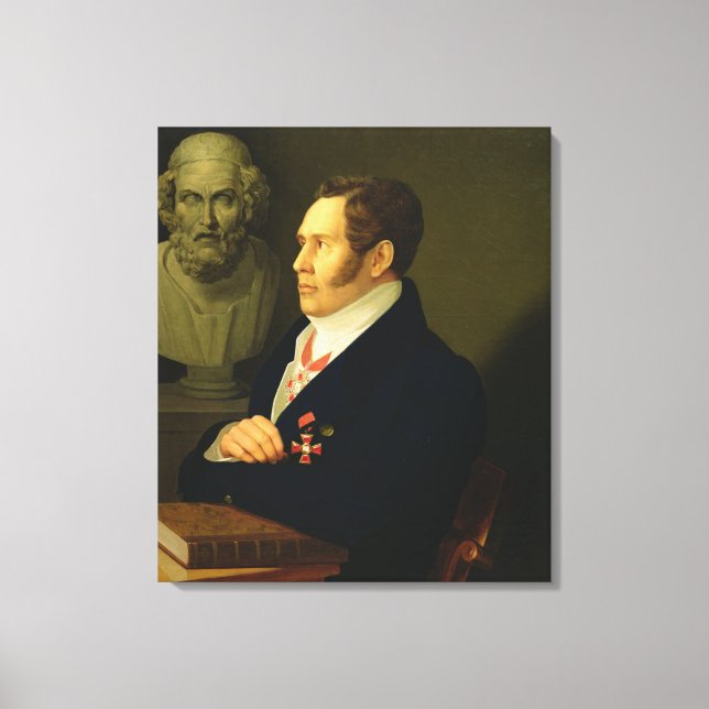 Portrait von Nikolay Gnedich, 1839 Leinwanddruck (Vorderseite)