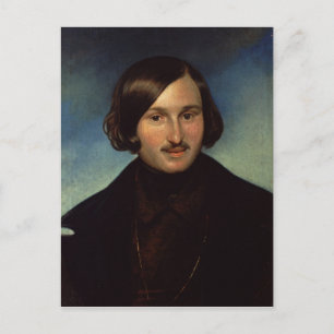 Portrait von Nikolay Gogol, 1841 Postkarte