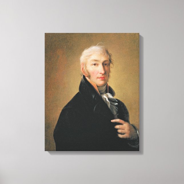 Portrait von Nikolay Mikhaylovich Karamzin , 1805 Leinwanddruck (Vorderseite)