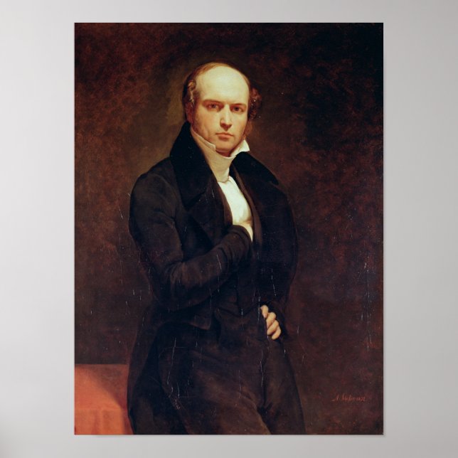 Portrait von Odilon Barrot Poster (Vorne)