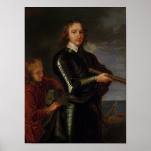 Portrait von Oliver Cromwell Poster
