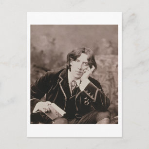 Portrait von Oscar Wilde (1854-1900), 1882 (b/w ph Postkarte