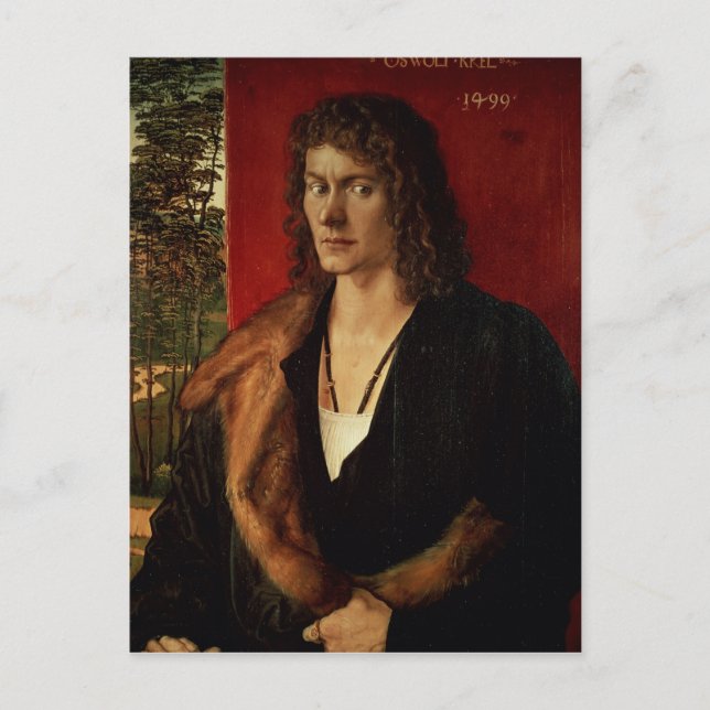 Portrait von Oswolt Krel, 1499 Postkarte (Vorderseite)