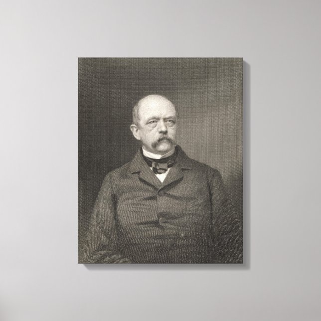 Portrait von Otto von Bismarck Leinwanddruck (Vorderseite)