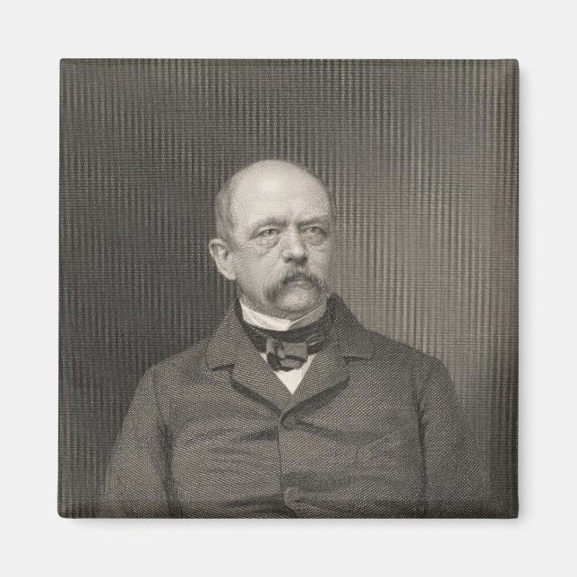 Portrait von Otto von Bismarck Magnet (Vorne)
