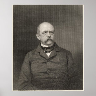 Portrait von Otto von Bismarck Poster