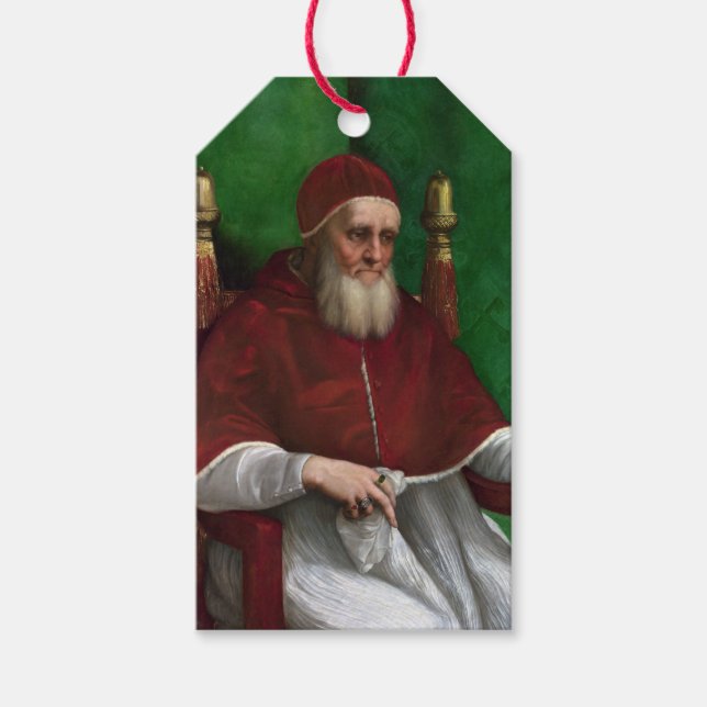 Portrait von Papst Julius II (von Raphael) Geschenkanhänger (Vorderseite)