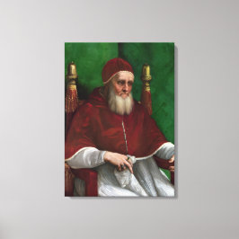 Portrait von Papst Julius II (von Raphael) Leinwanddruck