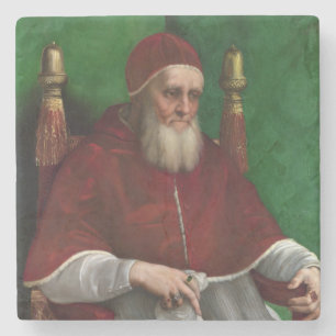 Portrait von Papst Julius II (von Raphael) Steinuntersetzer