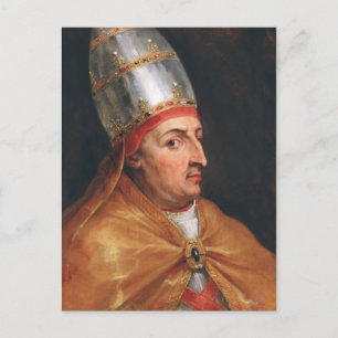 Portrait von Papst Nicholas / Peter Paul Rubens Postkarte