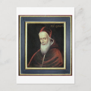 Portrait von Papst Pius V (1504-72) (Öl auf Leinwa Postkarte