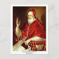 Portrait von Papst Pius V. Von El Greco
