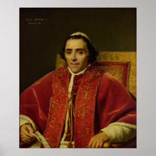 Portrait von Papst Pius VII 1805 Poster