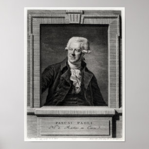 Portrait von Pascal Paoli Poster