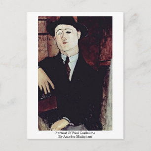 Portrait von Paul Guillaume von Amedeo Modigliani Postkarte