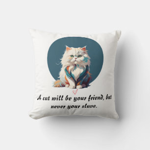 Portrait von Persischer Katzenwirbelkeule Kissen