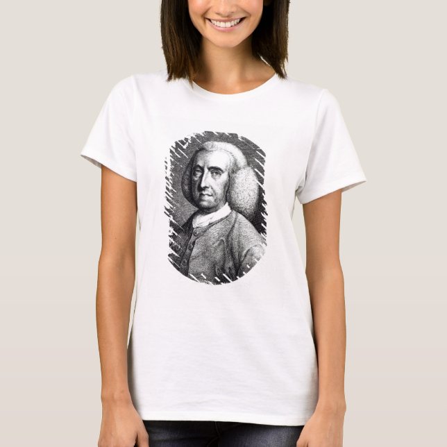 Portrait von Peter Collinson (1694-1768) (Gravur) T-Shirt (Vorderseite)