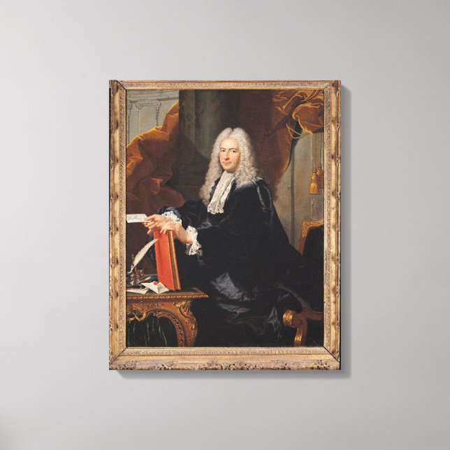 Portrait von Philibert Orry Leinwanddruck (Vorderseite)
