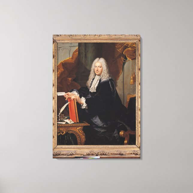 Portrait von Philibert Orry Leinwanddruck (Vorderseite)