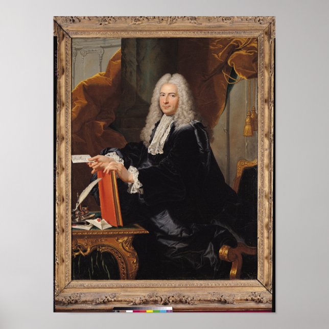 Portrait von Philibert Orry Poster (Vorne)