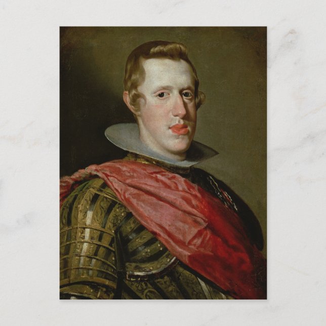 Portrait von Philip IV in Armor, 1628 Postkarte (Vorderseite)