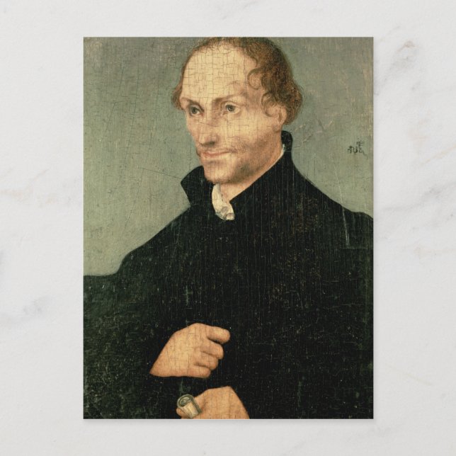 Portrait von Philipp Melanchthon , 1532 Postkarte (Vorderseite)